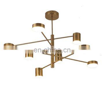 Роскошный люстра современного дизайна, стильный декоративный золотой потолочный светильник photo-2