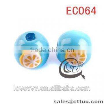 Fashion Jewelry Beads, Glass lemon Beads EC064(DIY)