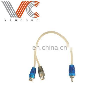 1 Male to 2 Female Splitter Y Cable Adapter Y-Connecting RCA Cable photo-2
