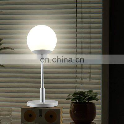 Magic Ball Christmas gift table light home decor design living study room white round plastic ball table lamp for bedroom