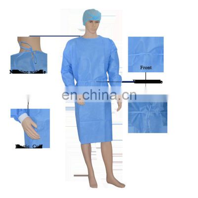 Isolation Sugical Gowns SMMS Coverall Isolation Gown Protective Gown EN 13795