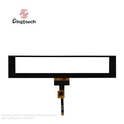Best customize long stretched shape GT911 chip I2C Interface 6.6 inch galss capacitive touch screen panel
