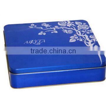 Square tin box