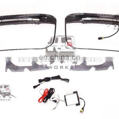 G Class W464 W463A B900 Body Kit Dry Carbon With Light Cover Front Grille Frame Fender Vents Car Parts OF G W464 W463A