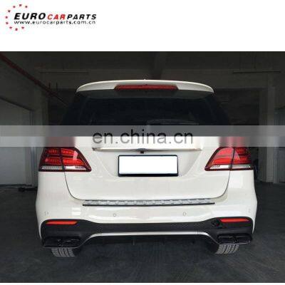 GLE63 diffuser for GLE Class W166 SUV to GLE63 style diffuser with exhaust tips