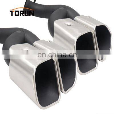 High performance carbon fiber exhaust tail pipe muffler for porsche 14+ Cayenne 958 Square Mirror Polish