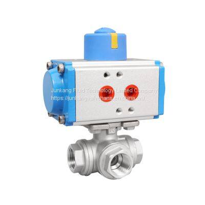 Pneumatic Lined Fluorine Ball Valve Industrial Valve Regulate Valve