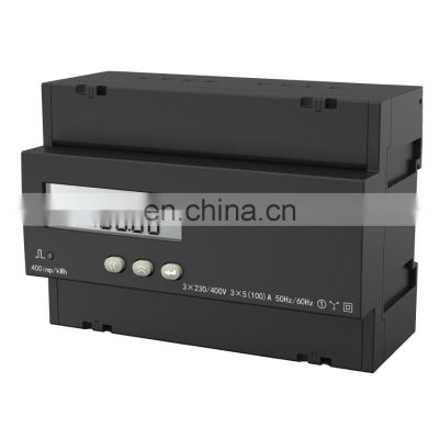 5-100 A current input RS485 din rail 3 phase kwh energy meter