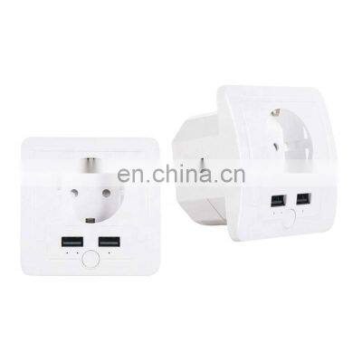 Luxury Home Remote Control Single Port Mini Controlled Outlet App Controls Wall WiFi Smart Socket photo-4