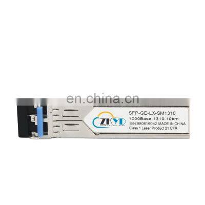10KM LC Connector Gigabit Dual Fiber SFP Optical Transceiver Module 1.25G
