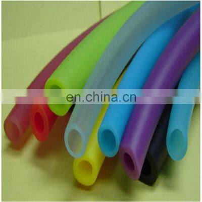 Heat resistant soft colored thin wall silicone rubber tube