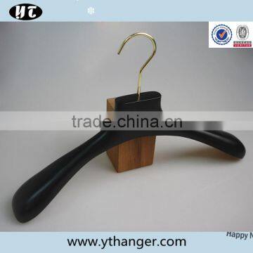 White High End Wood Hanger and Pants Hanger With Gold Hardware photo-3