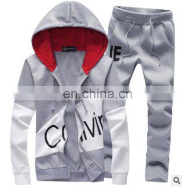 Wholesale Custom Spring and Autumn Men's Sweater Suit Cardigan Hooded Sports Slim Baseball Uniform Casual Jogging Jacket photo-4