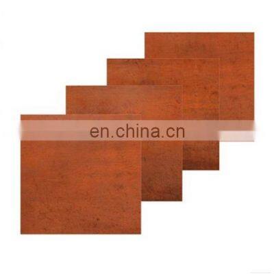 10mm corten iron and steel plate decoration price