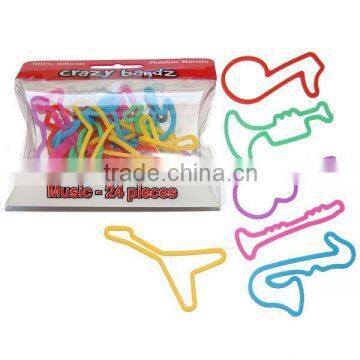 Many beautiful recycling shapes silicone rubber bands