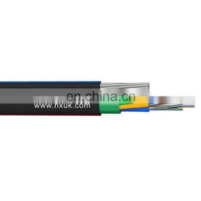 Hanxin Apl Moisture Barrier Outdoor Single Mode Fiber Optic Cable Corrugated Steel Tape Armoured Figure 8 Cable