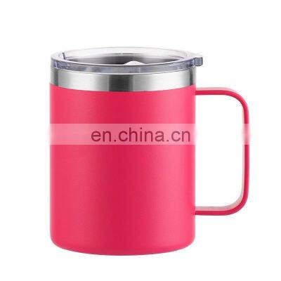 Candy Color Portable Coffee Mug Stanless Steel Vacuum Thermo Eco Friendly Mug Cups Leakproof Lid With Custom Logo