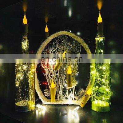 Party Decoration Plastic Light LED Candle Beer Wine Bottle Stopper