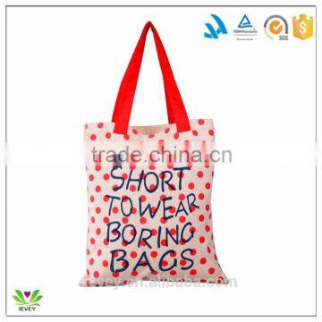 fashion printed design cotton shopping bag