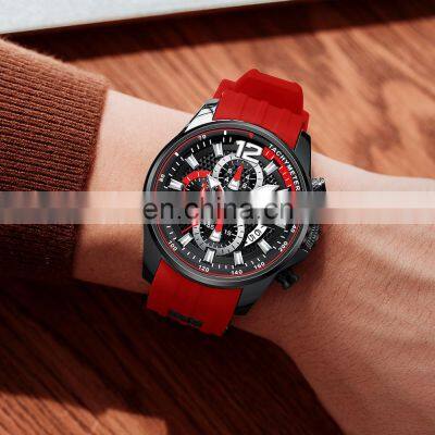 Mini Focus MF0350G New Watches Top Brand Quartz Sport Silicone Strap Mens Watches in Wristwatches Luxury photo-5