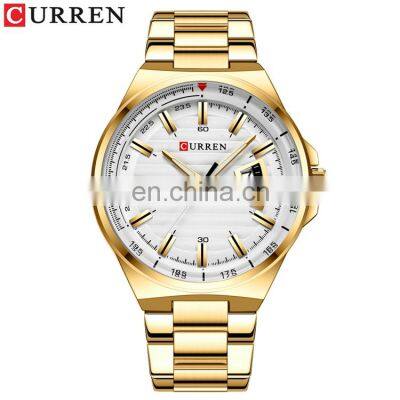 CURREN 8375 Fashion Business Men Watches Stainless Steel Strap Analog Quartz Japanese Watch