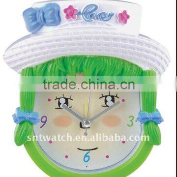 carton style plastic table clock