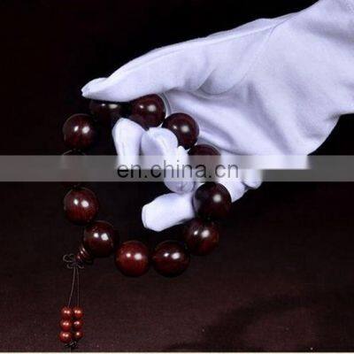 Thicker Cotton Larger Size Daily Use Plain Style 100% White Cotton Glove, Cotton Work Glove photo-4