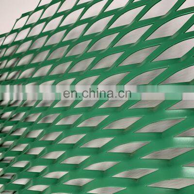 Custom Size Powder Coating Expanded Metal Mesh Grill Thick Expanded Metal Mesh