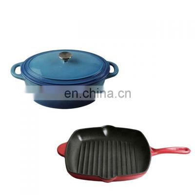 Manufacturing enamel coated cookware cast metal iron pot