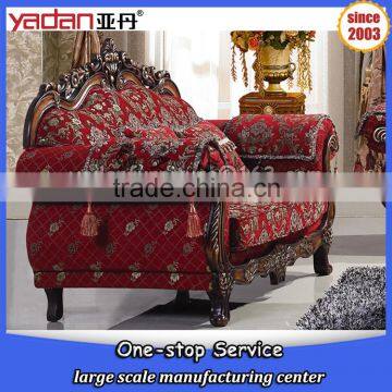 wholesale custom made indoor wooden carved vintage sofa set