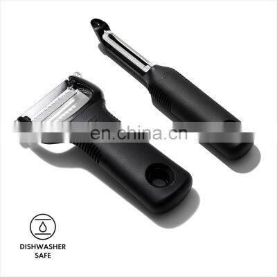 Vegetable Peeler for Kitchen Potato Peelers Fruit Straight Blade Durable Non-Slip Handle Set of 2 photo-5