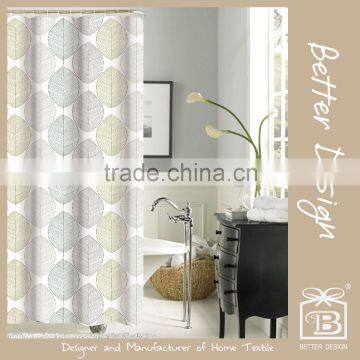 100% POLYESTER PANEL PRINTING SHOWER CURTAIN