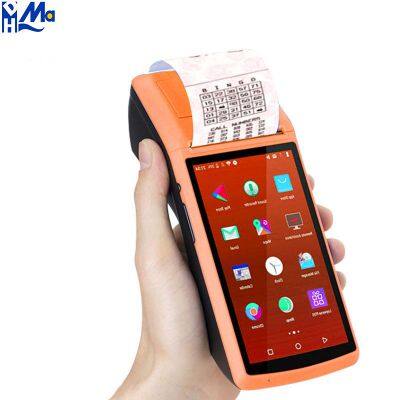 Factory Price 5 Inch LCD Screen Mobile Wireless Android Handheld POS Terminal POS Printer