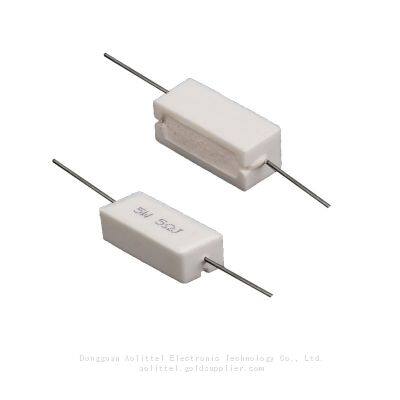 Cement Resistance 1R To 150kR Resistance Customizable SQP 5W 10W 30W 50W RX27 Cement Resistor photo-5