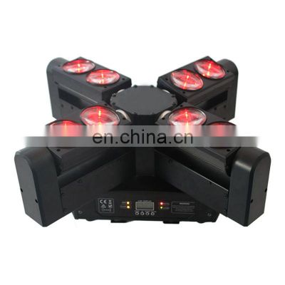 Stage Lights LED 8 Eyes Moving Head Lights Led Rgbw Moving Head Lights for DJ Disco Party