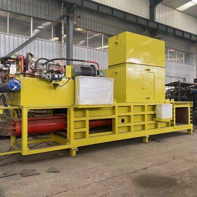 Fully automatic hydraulic baling machine, bundling machine, strapping machine, briquetting machine, crusher, pelletizer.