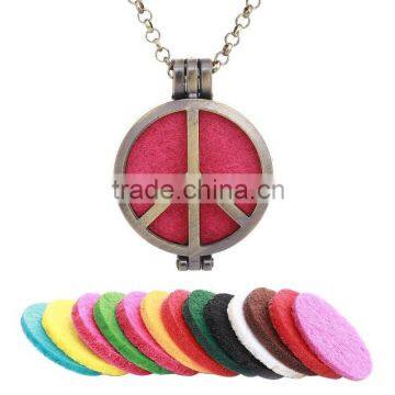 Diffuser pendant oil locket perfume diffuser fashion long necklace in female tree of peace