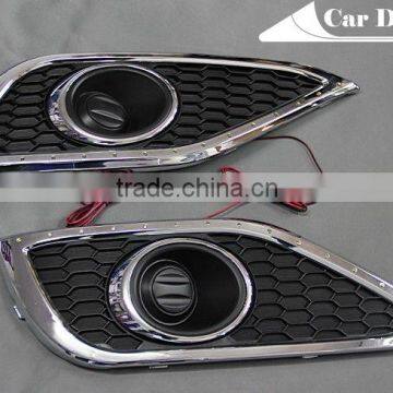 Chrome change foglight cover with LED for Honda CRV 2012