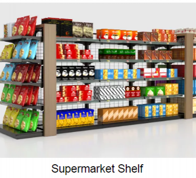 Supermarket Shelves Grocery Wooden Shelves Convenience Store Steel Metal Display Rack photo-2