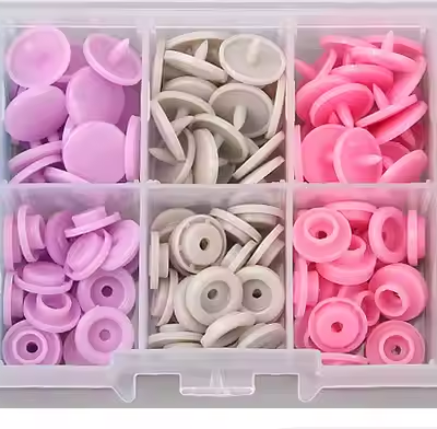 OEM Multi-Color Solid Color Round Marathon Running Number Bib Clip Plastic Race Running Bib Clips Buckle Plastic Snap Button photo-3