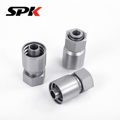 Parker One-Piece Hose Crimp Fittings, Series 43 Crimp Straight Fittings, High-Pressure Hydraulic Tube Crimp Straight Tube Fittings photo-2