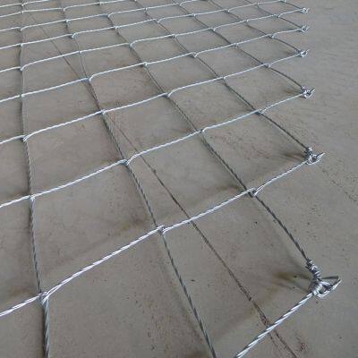 High-Tensile Spider Spiral Rope Mesh Active Protection System for Mountain Rockfall Plain Weave Technique Custom Cutting Welding