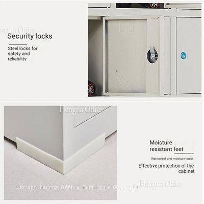 Power Tool Charging Cabinet for Birmingham Construction Site, 20 Door Heavy Duty Metal Locker With UK Standard Socket and Air Switch-China Factory photo-3