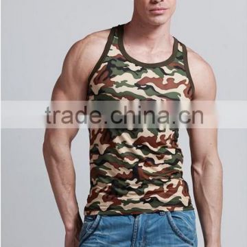 Oem Cheap Camo Tank Tops For Male Singlet Made in China Supplier Wholesaler