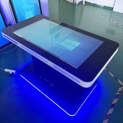 43-inch intelligent interactive touch coffee table with capacitive screen, desktop touch query machine for business