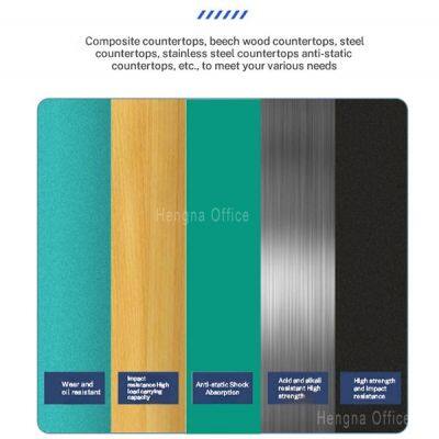 Adjustable Height Workbench for Industrial Laboratory, Ergonomic Heavy Duty Workstation With ESD Surface and Pegboard, Supplier Custom photo-2