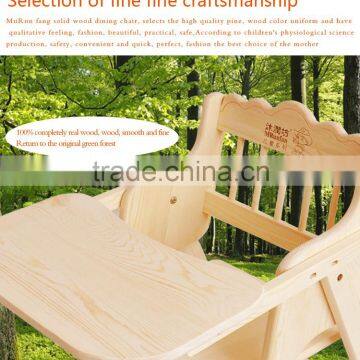 Wooden Children Table and Chair, Children Hairdressing Chair, Barber Chair for Children photo-2