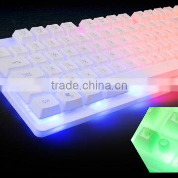 Factory Professional Wired RGB Colrful Backlit Gaming Keyboard photo-3