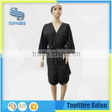 A10292 Long Black Kimono Robe