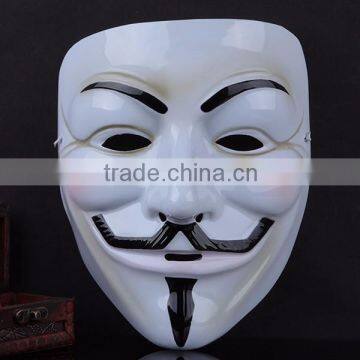 Wholesale PVC/latex Guy Fawkes Mask V for Vendetta Mask /Christmas Halloween Masquerade Mask for V For Vendetta Mask photo-3